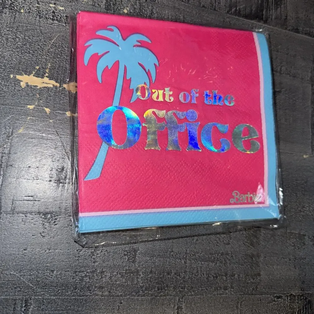 Malibu Barbie Hot-Stamped Beverage Napkins 16ct